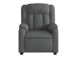 Poltrona reclinável de massagens elétrica tecido cinza-escuro SHL646076^ Poltrona