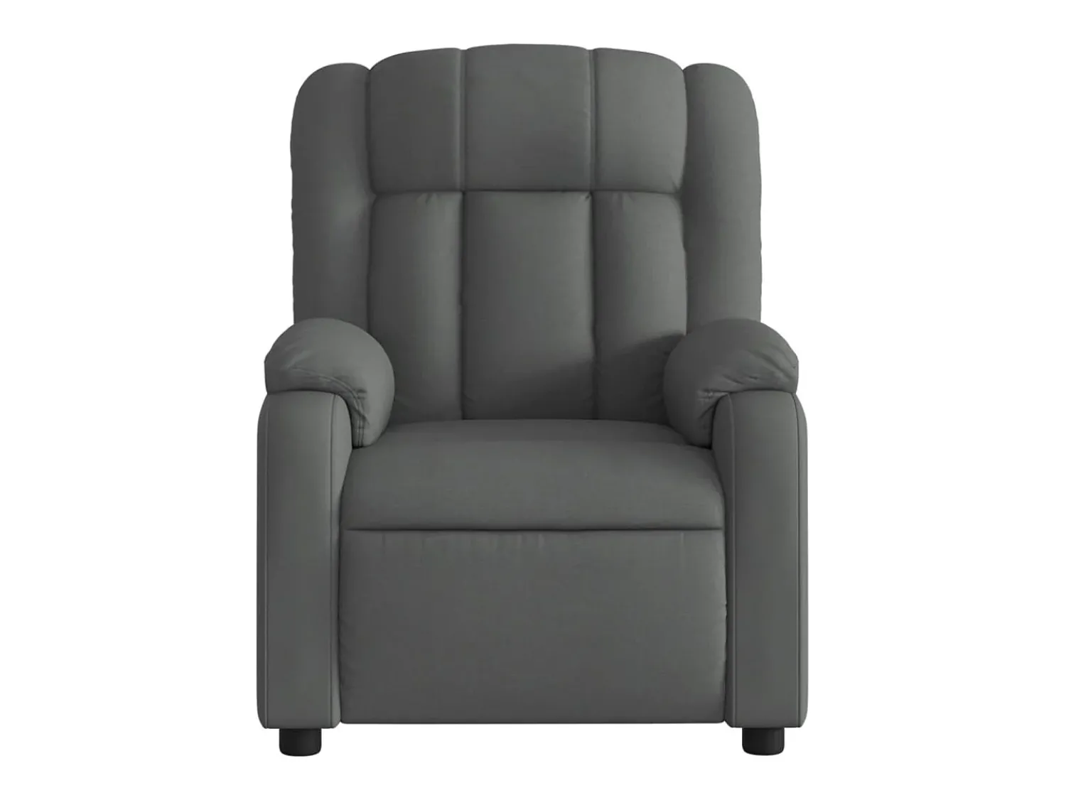 Poltrona reclinável de massagens elétrica tecido cinza-escuro SHL646076^ Poltrona
