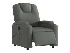 Poltrona* Poltrona reclinável de massagens elétrica tecido cinza-escuro SHL851206 Cinza antracite