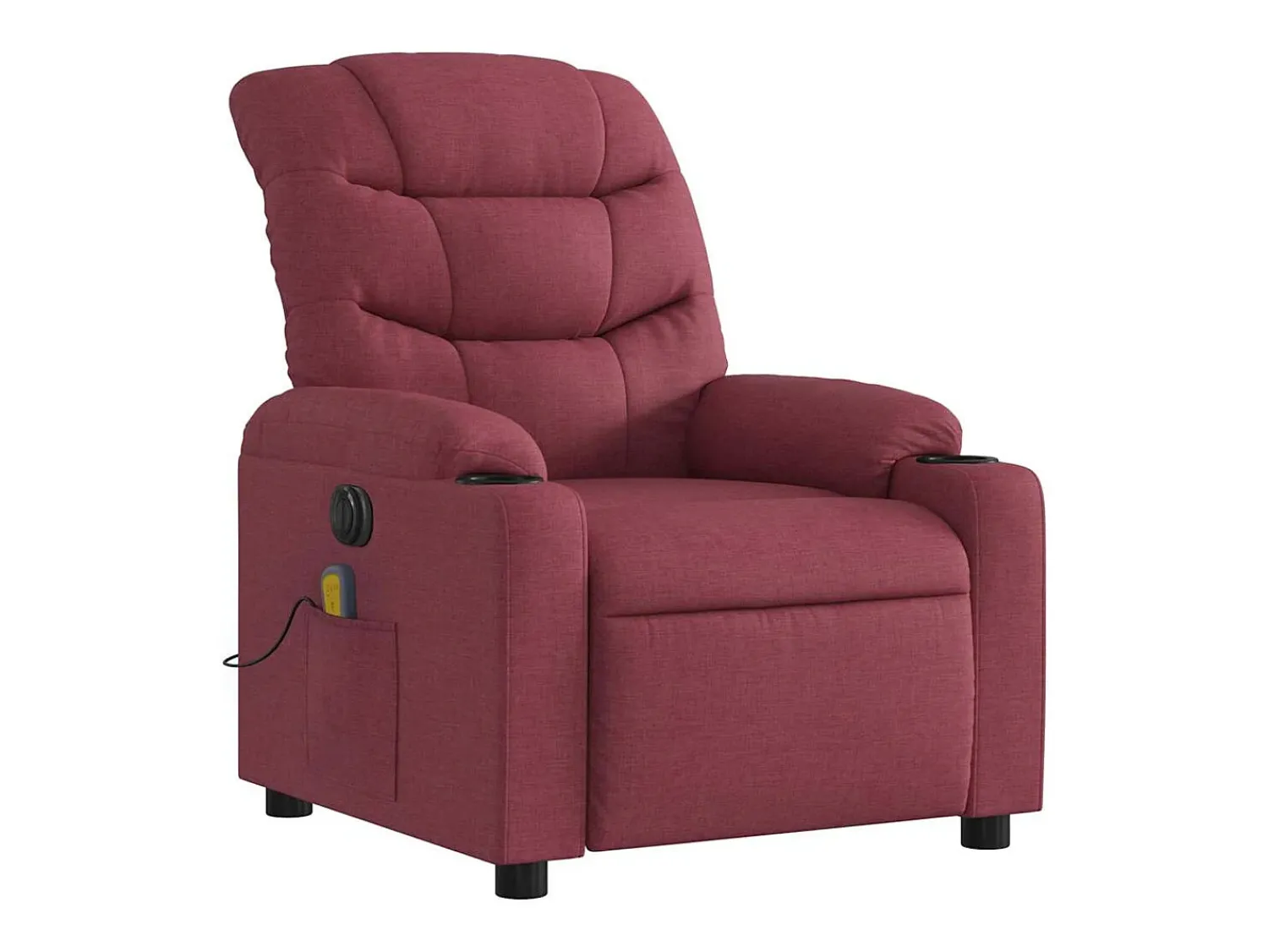 Poltrona* Poltrona reclinável de massagens elétrica tecido tinto SHL674043 Vermelho