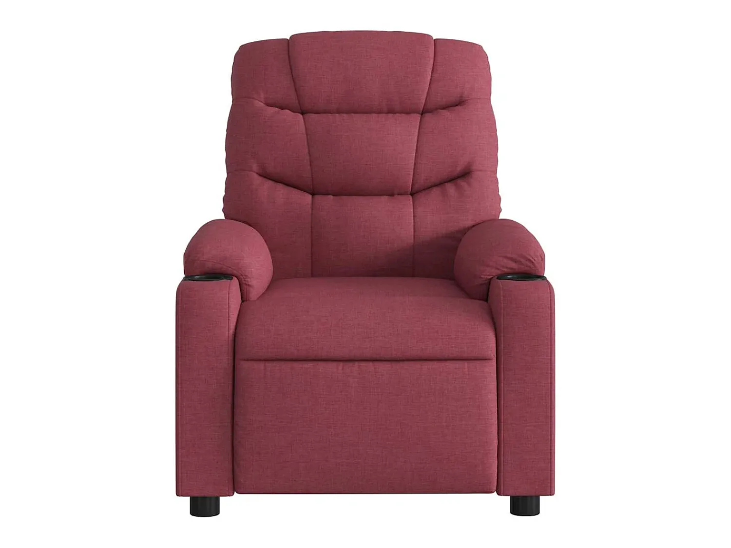 Poltrona* Poltrona reclinável de massagens elétrica tecido tinto SHL674043 Vermelho