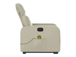 Poltrona reclinável de massagens couro artificial cor SHL695489^ Poltrona