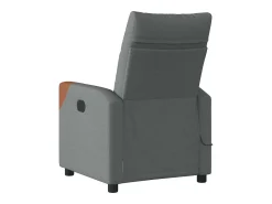 Poltrona reclinável de massagens elétrica tecido cinza-escuro SHL518767^ Poltrona