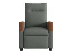 Poltrona reclinável de massagens elétrica tecido cinza-escuro SHL518767^ Poltrona