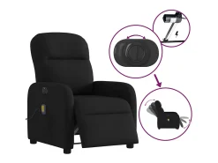 Poltrona reclinável de massagens elétrica tecido SHL995962^ Poltrona