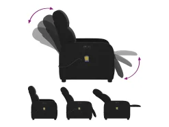 Poltrona reclinável de massagens elétrica tecido SHL995962^ Poltrona