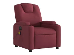 Poltrona| Poltrona reclinável de massagens elétrica tecido tinto SHL601625 Vermelho