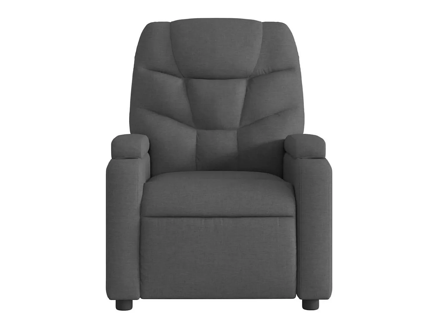 Poltrona reclinável de massagens elétrica tecido cinza-escuro SHL942676^ Poltrona