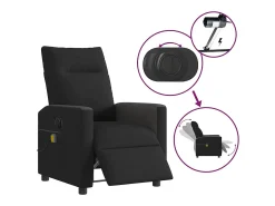 Poltrona* Poltrona reclinável de massagens elétrica tecido SHL112824 Preto