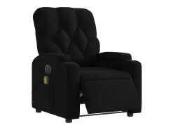 Poltrona* Poltrona reclinável de massagens elétrica tecido SHL814957 Preto