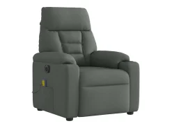 Poltrona* Poltrona reclinável de massagens elétrica tecido cinza-escuro SHL164046 Cinza antracite