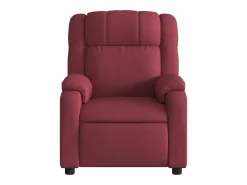 Best Poltrona reclinável de massagens elétrica tecido tinto SHL12230 Vermelho