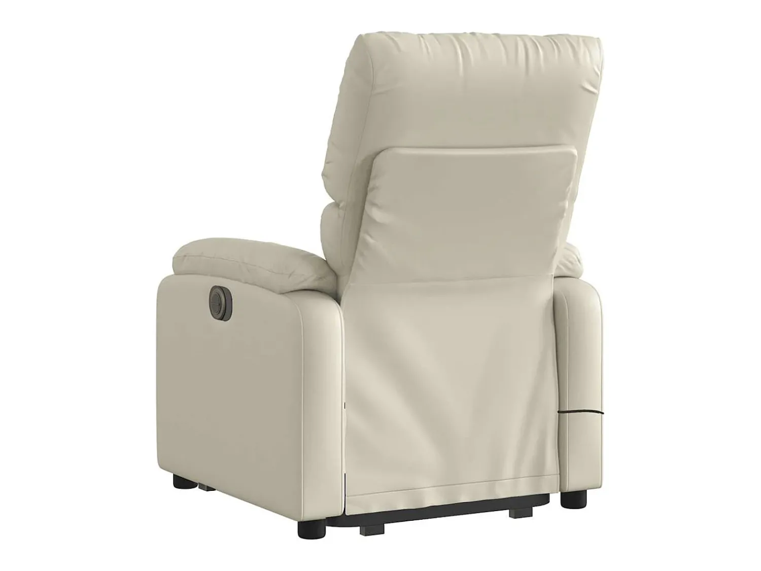 Poltrona reclinável de massagens couro artificial cor SHL498647^ Poltrona