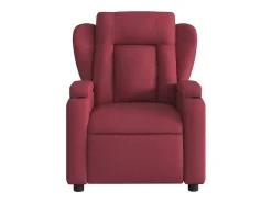 Poltrona* Poltrona reclinável de massagens elétrica tecido tinto SHL373069 Vermelho