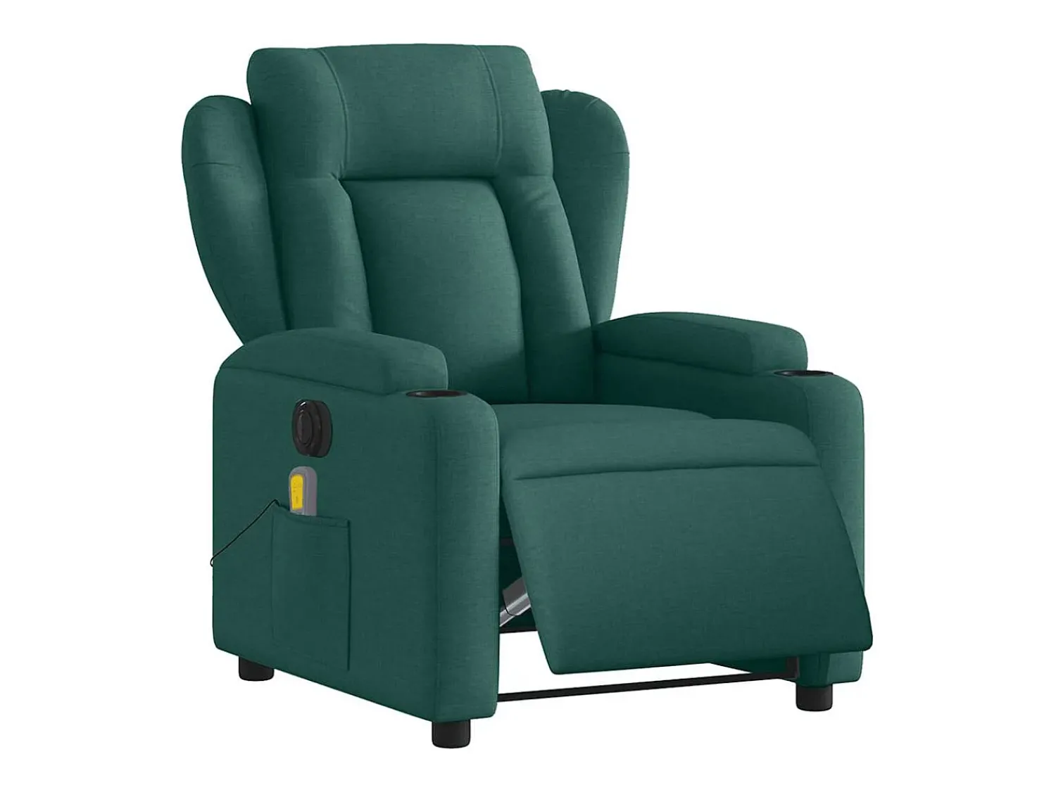 Poltrona* Poltrona reclinável de massagens elétrica tecido verde-escuro SHL298255 Verde pinho