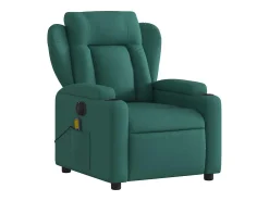 Poltrona* Poltrona reclinável de massagens elétrica tecido verde-escuro SHL298255 Verde pinho