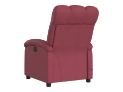 Poltrona reclinável de massagens elétrica tecido tinto SHL268705^ Poltrona