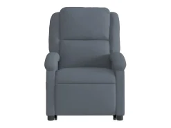 Poltrona|vidaxl Poltrona reclinável elevatória veludo -escuro Cinzento