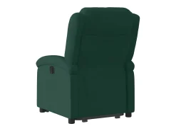 Poltrona|vidaxl Poltrona reclinável elevatória elétrica veludo -escuro Verde