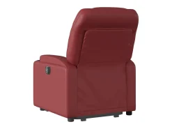 Poltrona*vidaxl Poltrona reclinável elevatória couro artificial tinto Vermelho
