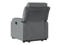 Poltrona* Poltrona reclinável elevatória couro artificial PT217205 Cinzento