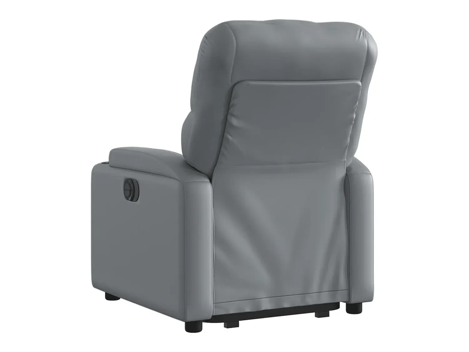 Online Poltrona reclinável elevatória couro artificial PT894269 Cinzento