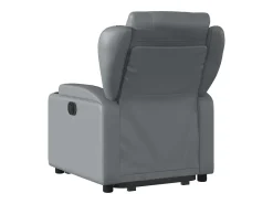 Poltrona* Poltrona reclinável elevatória couro artificial PT982337 Cinzento