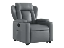 Poltrona* Poltrona reclinável elevatória couro artificial PT982337 Cinzento