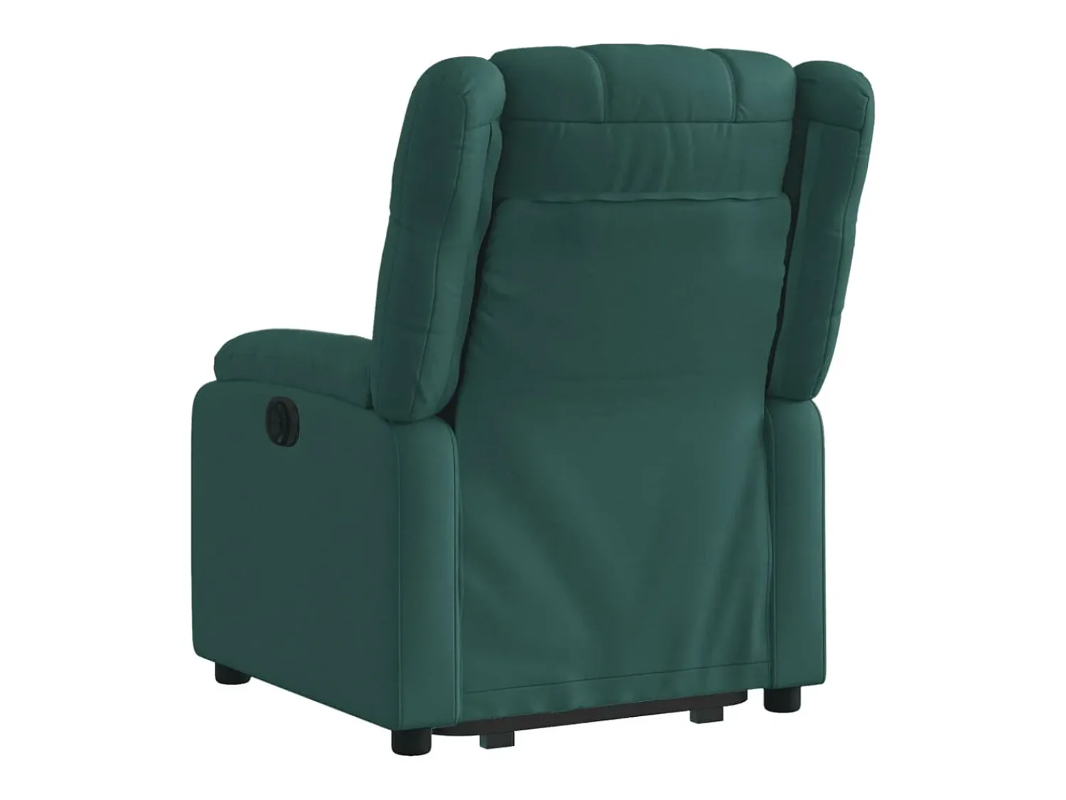 Poltrona|vidaxl Poltrona reclinável elevatória elétrica tecido -escuro Verde