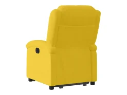 Poltrona*vidaxl Poltrona reclinável elevatória veludo Amarelo