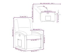 Poltrona*vidaxl Poltrona reclinável elevatória veludo Amarelo