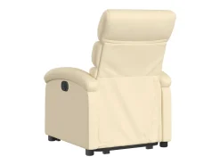 Poltrona| Poltrona reclinável elevatória elétrica tecido cor PT300595 Creme
