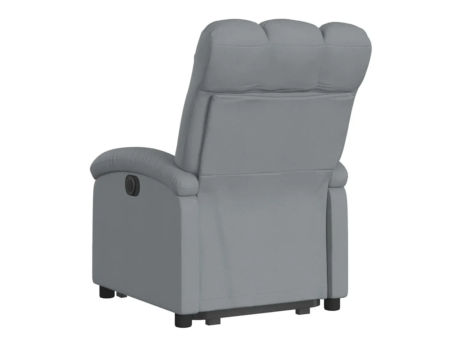 New vidaxl Poltrona reclinável elevatória tecido -claro Cinzento