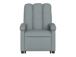 New vidaxl Poltrona reclinável elevatória tecido -claro Cinzento