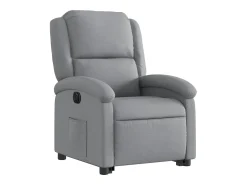 Poltrona* Poltrona reclinável elevatória elétrica tecido cinzento-claro PT989070 Cinzento claro