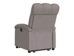 New Poltrona reclinável elevatória tecido cinzento-acastanhado PT195488 Taupe