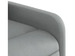 Poltrona*vidaxl Poltrona reclinável elevatória tecido -claro Cinzento