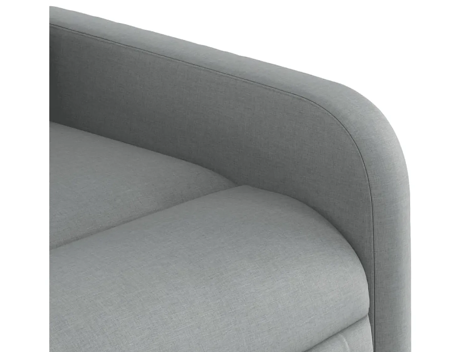 Poltrona*vidaxl Poltrona reclinável elevatória tecido -claro Cinzento
