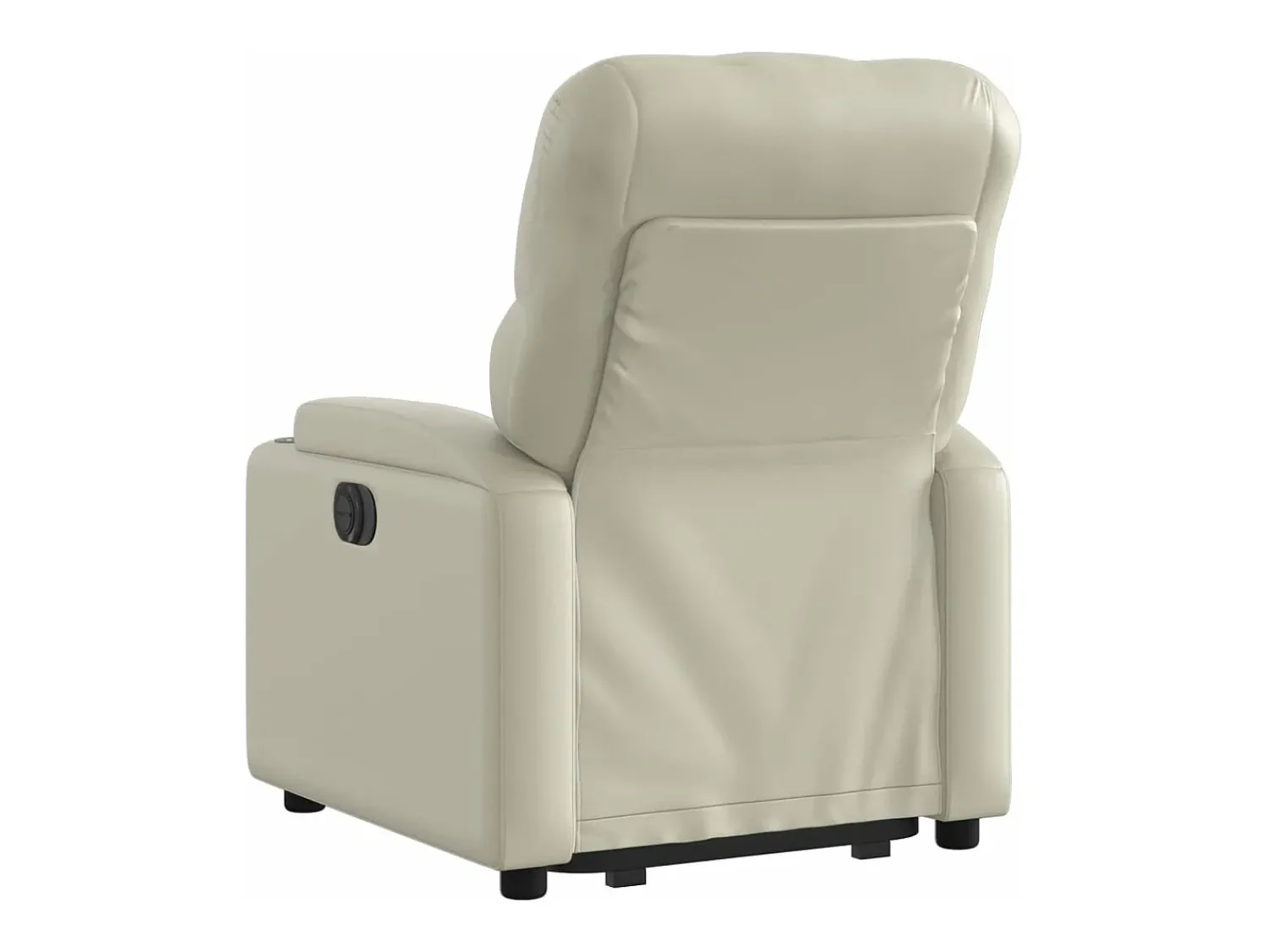 Poltrona* Poltrona reclinável elevatória couro artificial cor PT923661 Creme