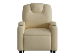 Poltrona*vidaxl Poltrona reclinável elevatória tecido cor Creme