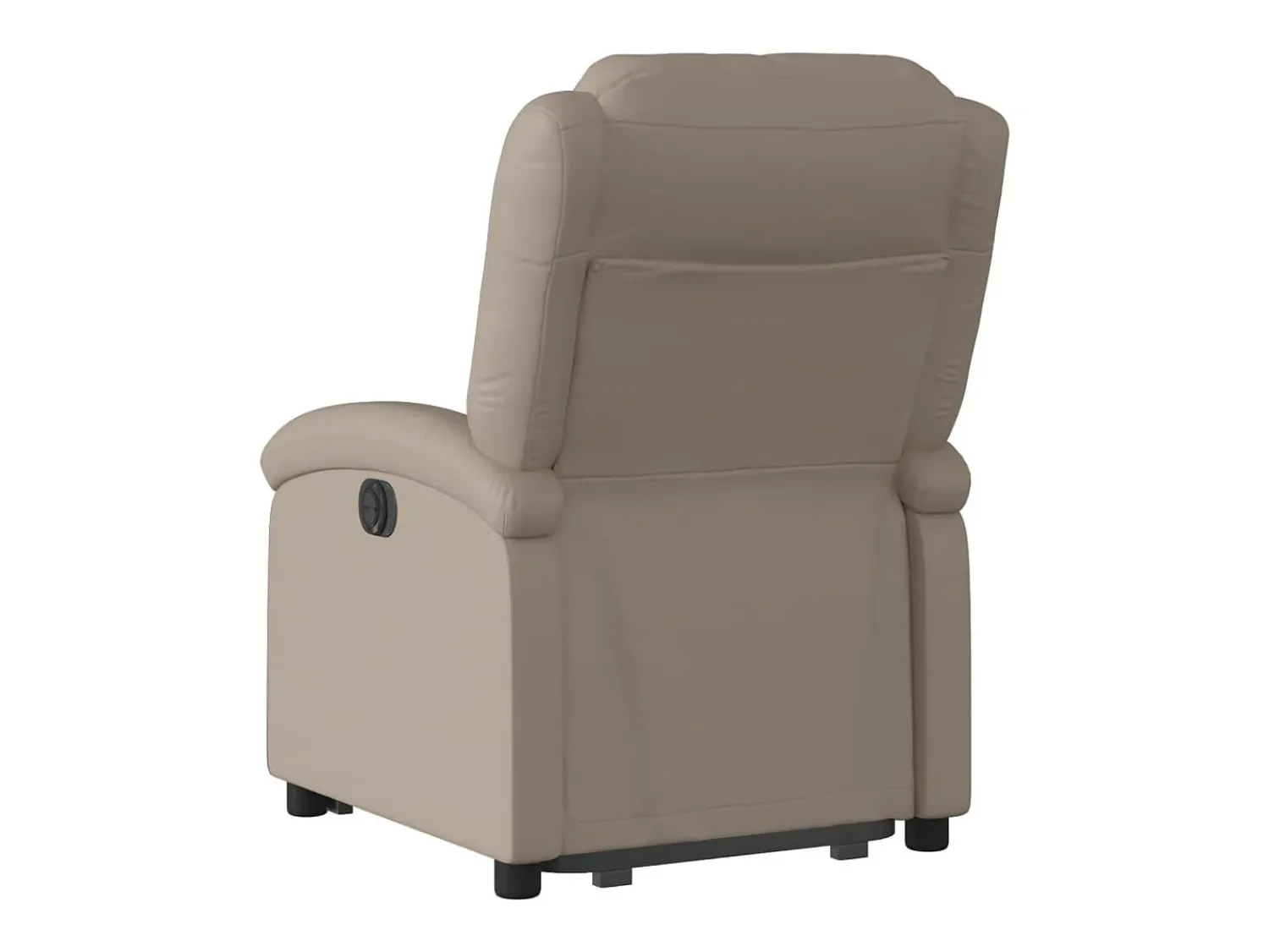 Poltrona reclinável elevatória couro artificial cor cappuccino PT435592^ Poltrona