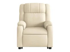 Poltrona*vidaxl Poltrona reclinável elevatória elétrica tecido cor Creme