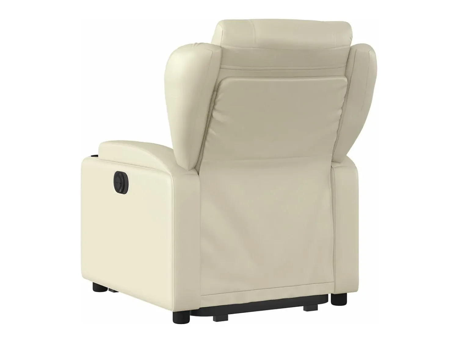 Poltrona* Poltrona reclinável elevatória couro artificial cor PT638432 Creme
