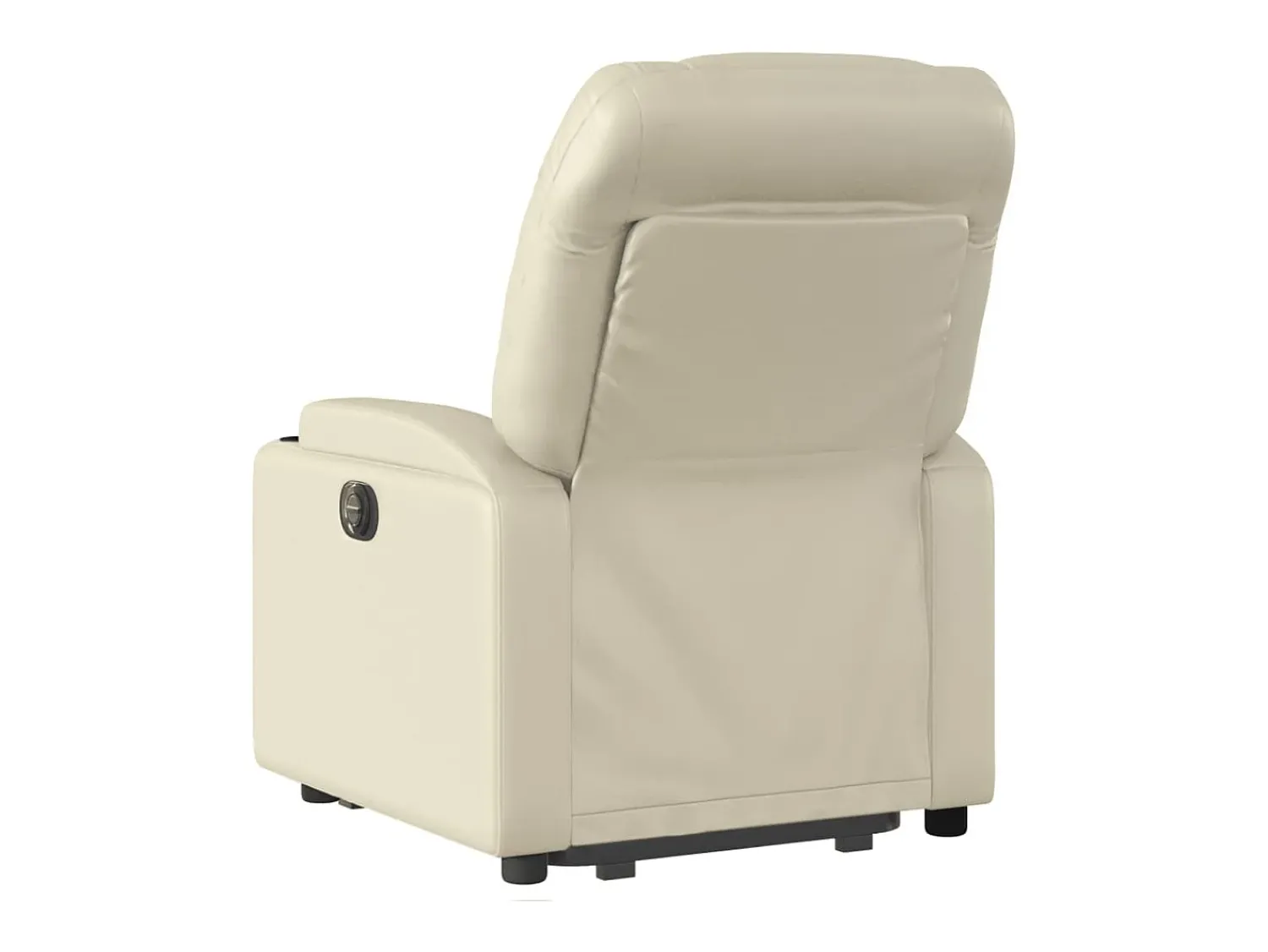 Sale vidaxl Poltrona reclinável elevatória couro artificial cor Creme