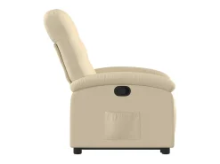 Outlet vidaxl Poltrona reclinável elevatória tecido cor Creme
