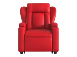 Poltrona|vidaxl Poltrona reclinável elevatória elétrica couro artif. Vermelho