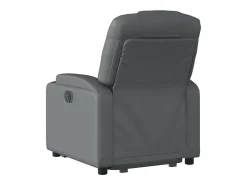 Poltrona* Poltrona reclinável elevatória couro artificial PT175866 Cinzento