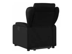 Poltrona| Poltrona reclinável elevatória elétrica couro artificial PT272626 Preto