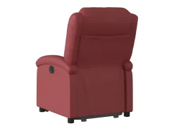 Poltrona*vidaxl Poltrona reclinável elevatória couro artificial tinto Vermelho