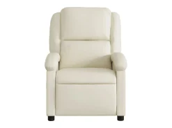 Sale vidaxl Poltrona reclinável elétrica couro artificial cor Creme